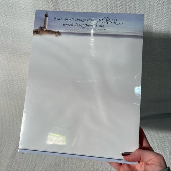 warner press / philippians 4:13 white notepad - Picture 1 of 5